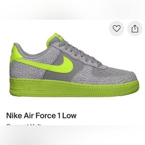 Used. Nike Air Force 1 Low
Cement Volt